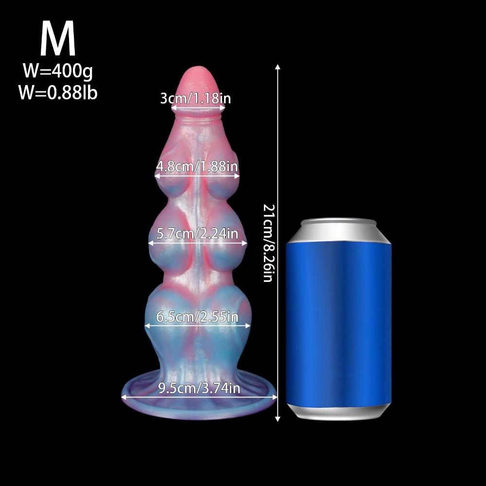 Animal Design Silicone Anal Plug - Realistic Dildo for Beginner & Couple, Butt Training Sex Toy for Men Women