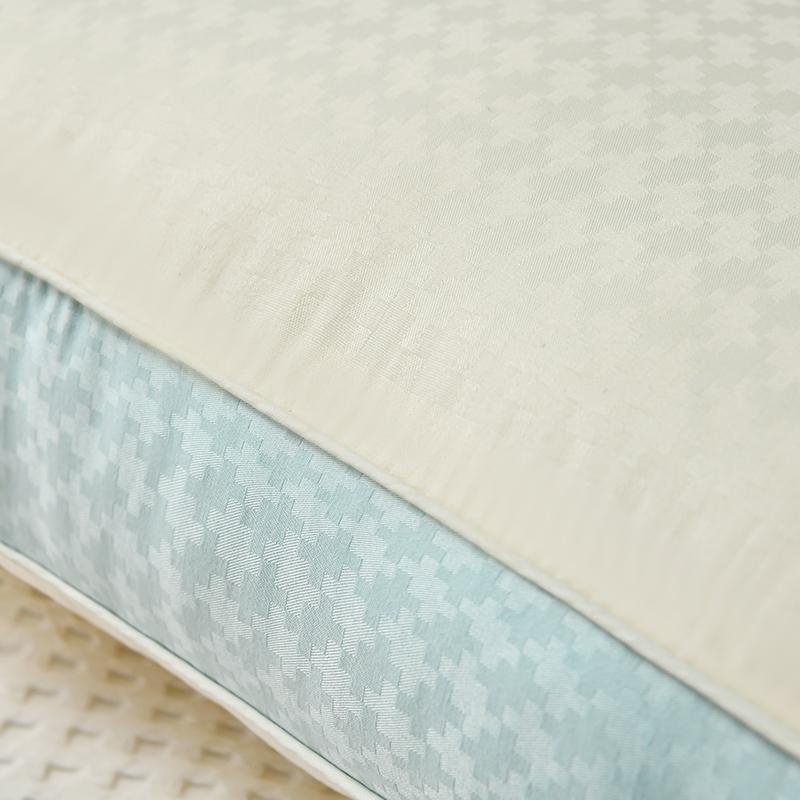 Oreiller de couchage patchwork bicolore Oreiller cervical Core Oreiller en fibre Star Hotel Oreiller de sommeil Core