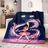 Cardcaptor Sakura Prime Cartoon Flannel Blanket, Printed Decorative Throw for Sofa, Cozy Bedroom Bedding, Travel Accessory_LIAN