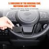 Soft Carbon Fiber Steering Wheel Trim Sticker + For Subaru Forester SK -2024