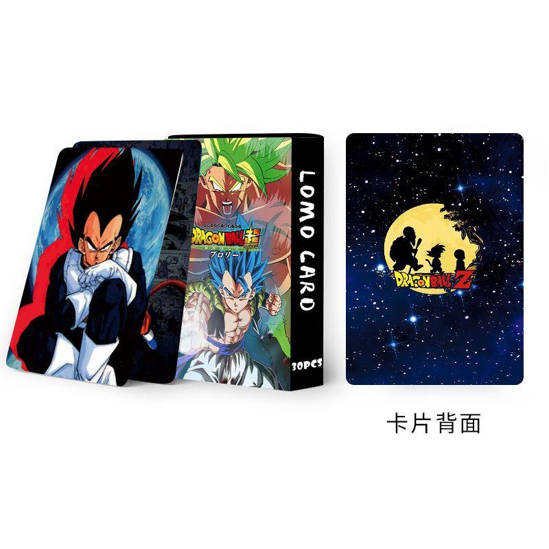 30 Cards Around The Anime Collection Super Sayajins Dragon Ball Z / Gt / Super Goku Lomo Card Boxed Children's Toy Gift