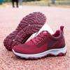 New fly-woven couple sneakers running shoes mesh breathable casual walking shoes