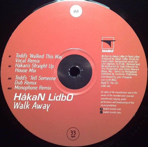 

12inch Record HKAN LIDBO Walk Away LOAD66X Loaded Records 2000 UK Dance Electronica Used