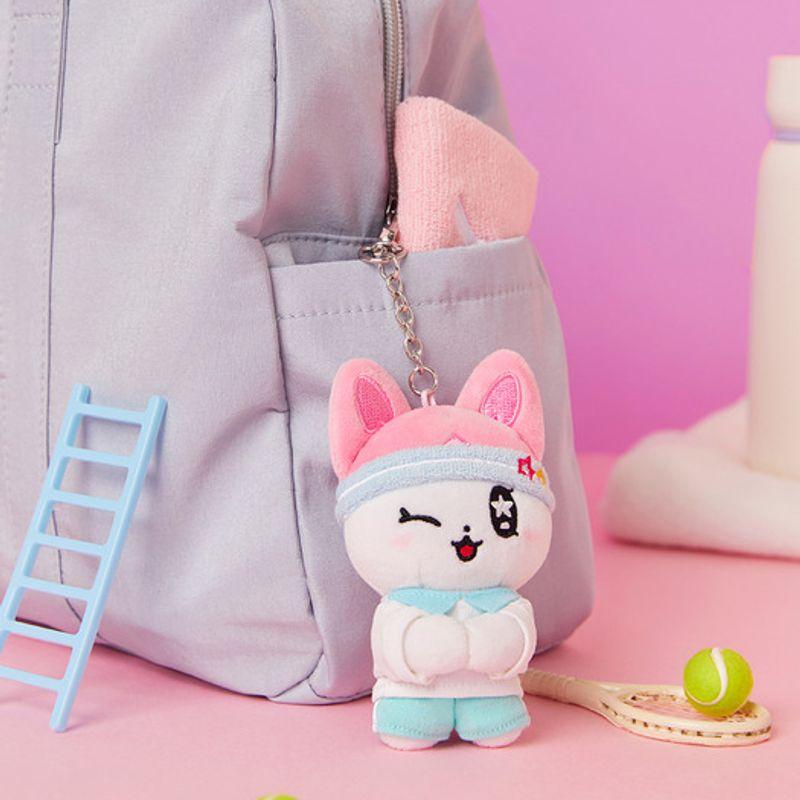 

KAKAO FRIENDS Golgolz Mini Keyring Doll Sporty_Kim Kongi single type