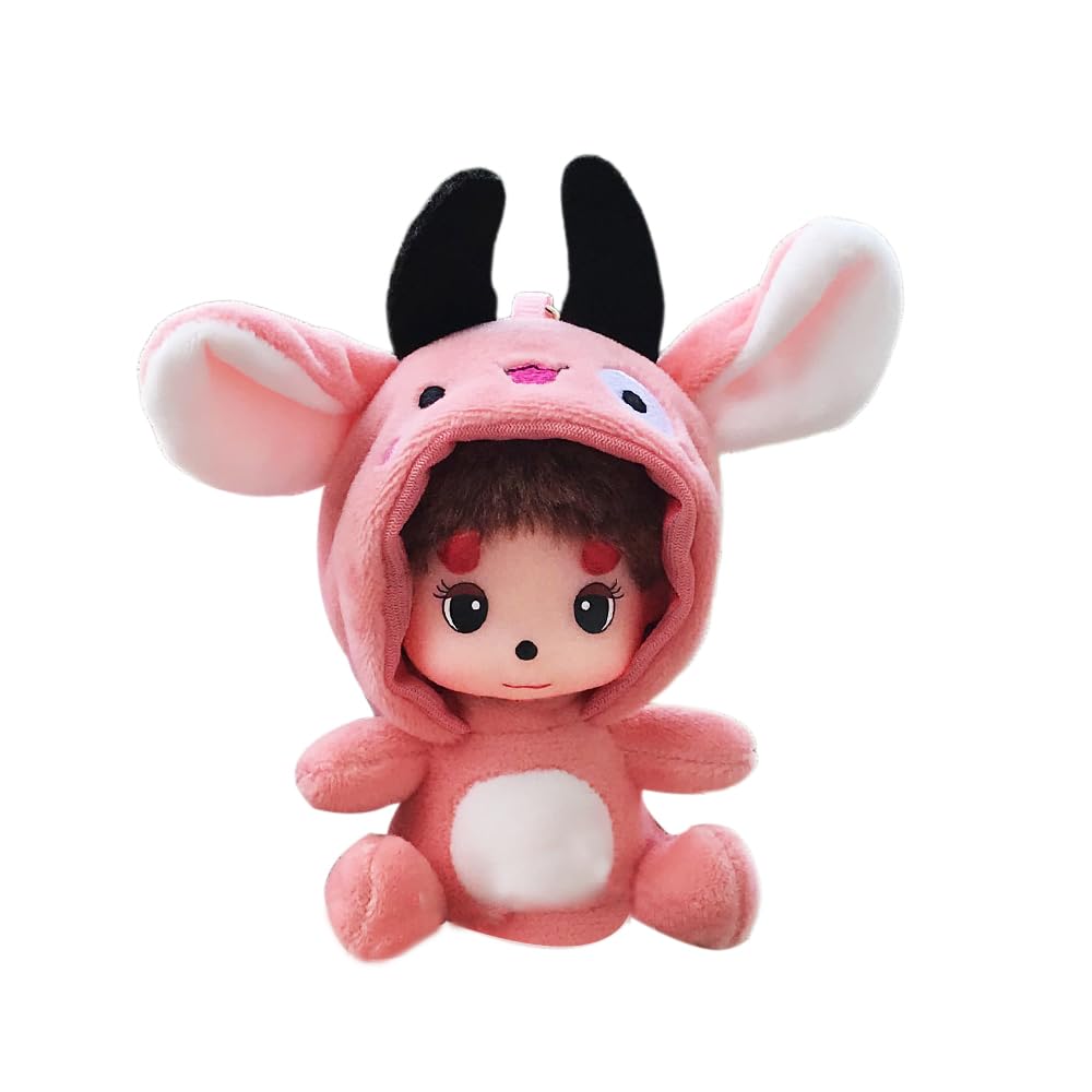 

Monchhichi Plush Baby Large Face Keychain [XVIOVNBSII] Toy, Monchhichi, (Pink)