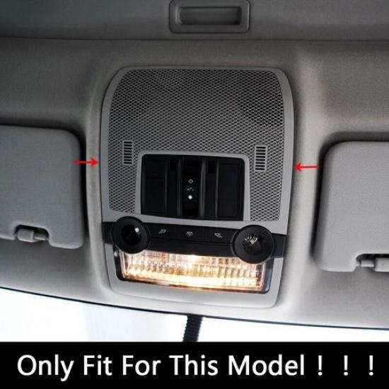 Car Roof Front Reading Light Frame Lamp Trim Carbon Fiber For BMW X5 E70 X6 E71