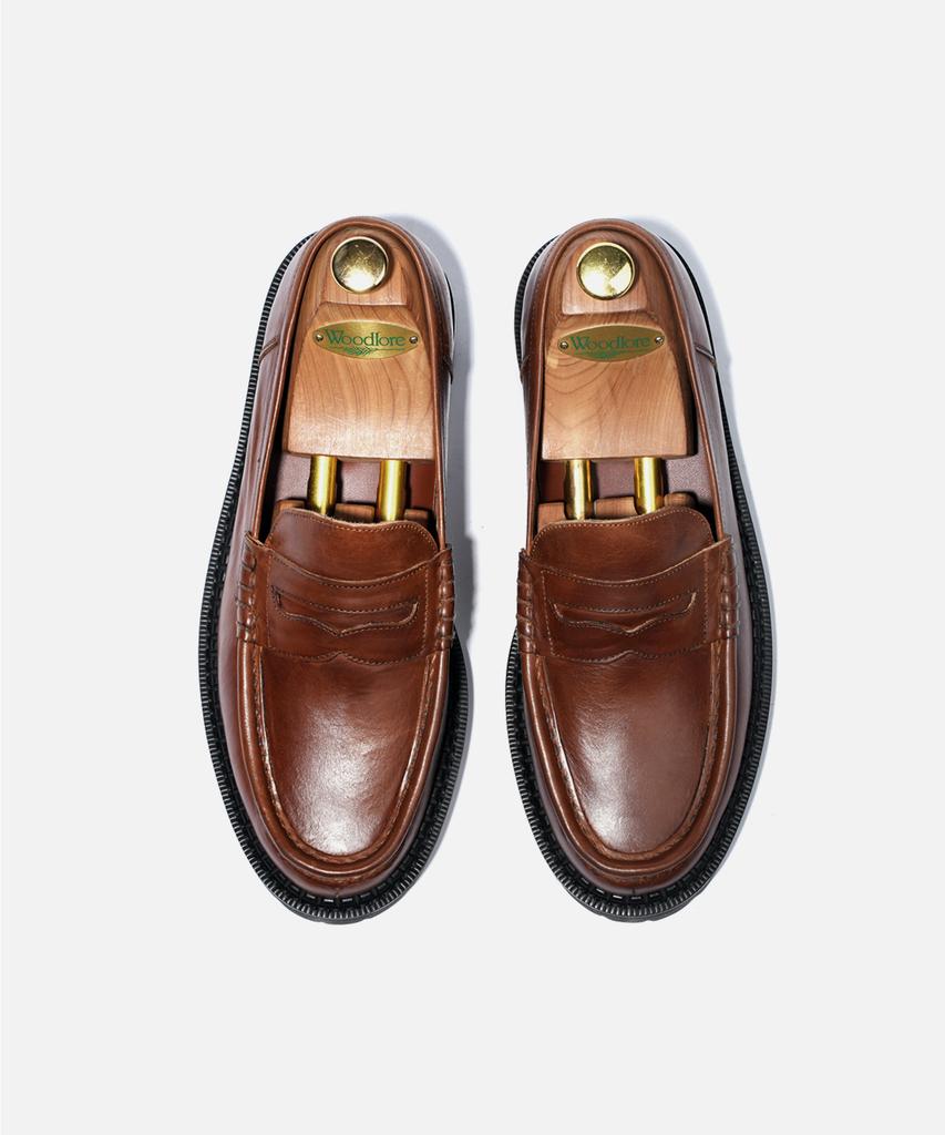 Custommood Richard Cowhide Penny Loafers (Italy Oil Brown)