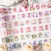 5cm*2m Kawaii Girl Flowers Tape Stickers Decorative Stick Labels Diary Album Handmade  DIY Junk Journal Supplies