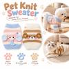 Cute Bear/Elephant Cat Dog Sweater Striped Pet Warm Coat New Pet Knit Sweater for Dogs