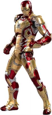 Actionfigur Iron Man MK42 7 Zoll aus Filmen Anime Spielen enthält austauschbare Teile Ständer vollständiges Set.