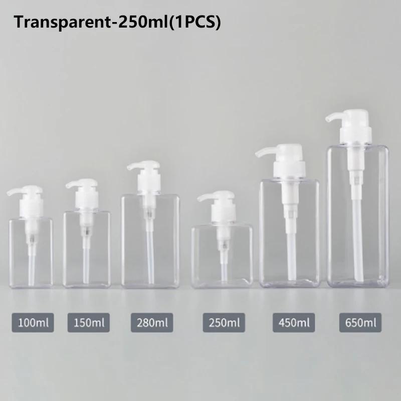 100-650ml Square Bottle Liquid Soap Whipped Mousse Points Bottling Shampoo Lotion Shower Gel Pump Bottlesnding Soap Dispenser