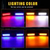 2 in 1 COB Grille Strobe Light 12V Police Strobe Flashing Beacon Blue Red Amber Warning Lights for Vehicles Car Van SUV Offroad