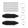 2 Pcs Set Universal Silicone Rack Pinion Steering Gaiter Pinion Boots+Cable Ties+Clamp Kit Silicone Gear Leggings Kits