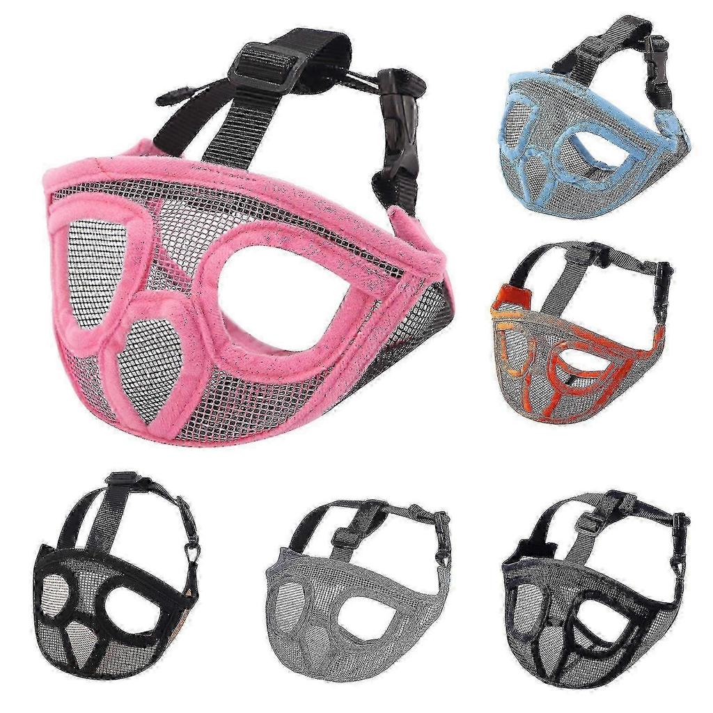 Training Muzzle for Short Snout Dogs - Drinkable Mesh Design