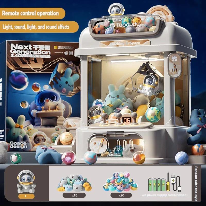 Non-Toxic Diy Doll Claw Game Machine Kids Coin Operated Play Game Mini Claw Catch Toy Crane Machines Music Doll Children Xmas Gifts Toys