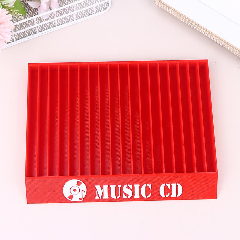 Cd Shaped Disc Storage Rack 18 Compartments Desktop Organizer Simple Minimal Custom Cd Dvd Holder