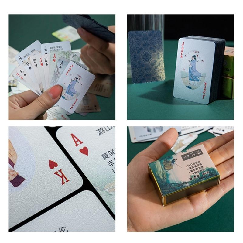 Mini Playing Cards, Waterproof Poker Cards Miniature Poker Cards Dollhouse Poker Small Game Deck Cards for Teens Adults