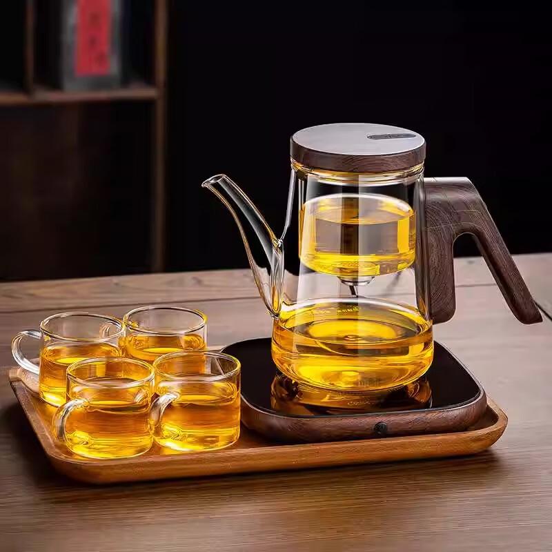 Стеклянный чайный набор Changqi с подогревателем
