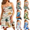 Strapless Floral Print Casual Sleeveless Summer Dresses for Women Beach Style Dresses for Women with Relaxed Fit and Soft Fabric
