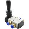 4H210-08 1/4" 2 Position 5 Port Air Manual Valve Pneumatic Control Valve 5/2 Way Hand Lever Operated Control Valve(Only 4H210-08)
