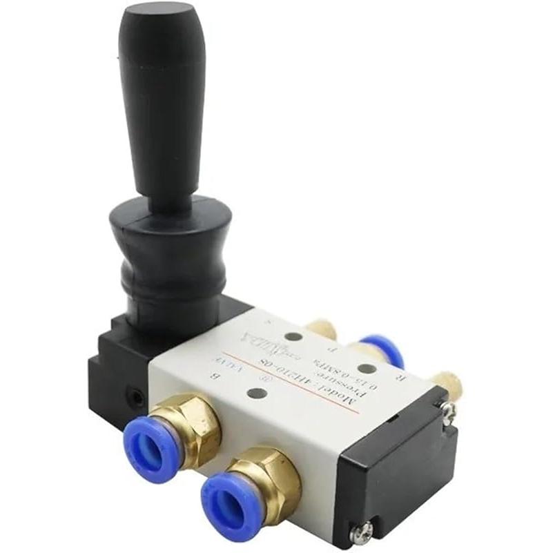 4H210-08 1/4" 2 Position 5 Port Air Manual Valve Pneumatic Control Valve 5/2 Way Hand Lever Operated Control Valve(Only 4H210-08)