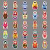 50 Photos of Russian Nesting Dolls Personalized Cartoon Creative Dolls Decorative Water Cup Suitcase Notebook Stickers