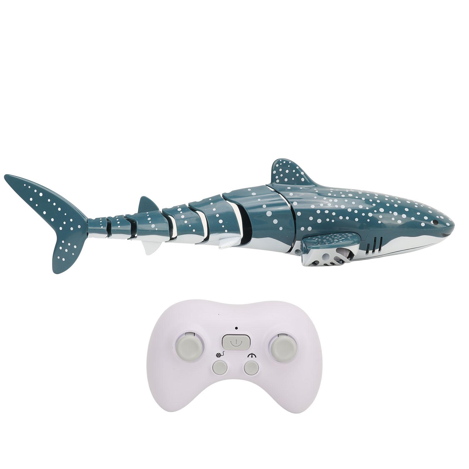 

RC Shark Toy Pool Boat Toy High Simulation Light Effect USB Rechargeable RC Water Toy with 3 Battery For Kids Gift Bath