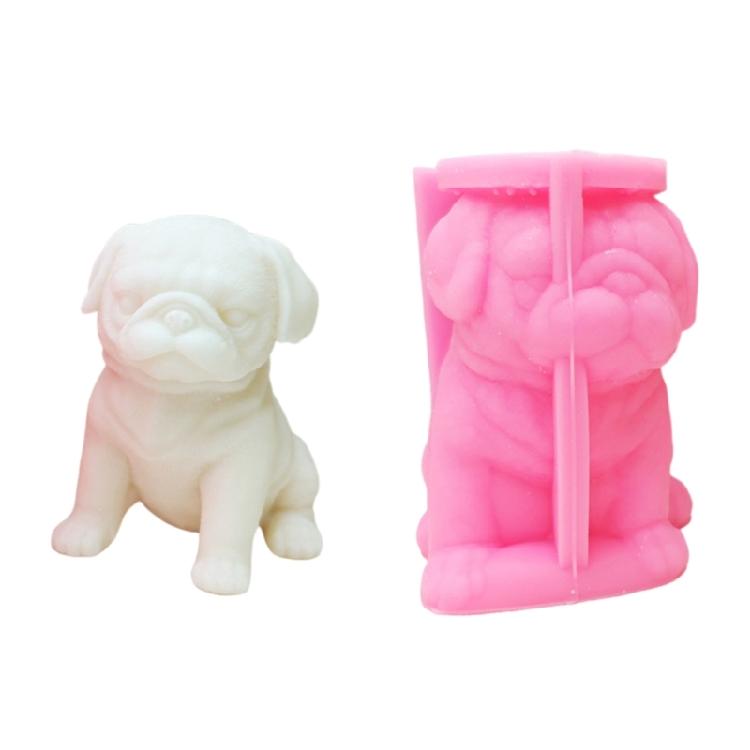 

Unique Sitting Dog Silicone Mold Flexible Silicone Mold for Dog Shaped Candle Soap Making Easy Demold Moulds