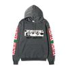 Hunter X Hunter Killua Anime Hoodie Sleeve Letter Print Black Manga Long Sleeve Casual Hooded Pullover Sweatshirt