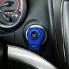 Engine Start Stop Button Cover Metal Interior Accent, Stick On Trim Frame for a Finished Dashboard Style in Cars