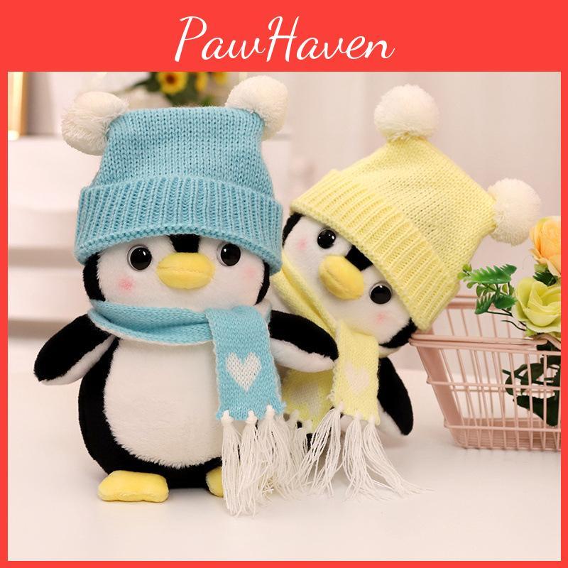 Penguin Colorful Plush Toy With Short Plush Fur Perfect For Playtime And Collecting