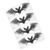4Pcs Bats Shaped Wall Stickers Decals Halloween Party Decorations DIY Home Window Door Decor