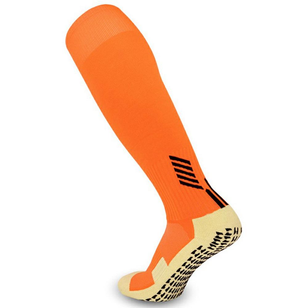 

LINGTU CJM613 1 Pair Knee High Soccer Socks Breathable Slip-Proof Sports Socks for Men, S Size, 28-33 Orange