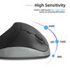 Wireless Vertical Mouse, Ergonomic Mouse, Rechargeable 2.4GHz Optical Vertical Mice, 3 Adjustable 2400DPI Levels 6 Buttons For Laptop