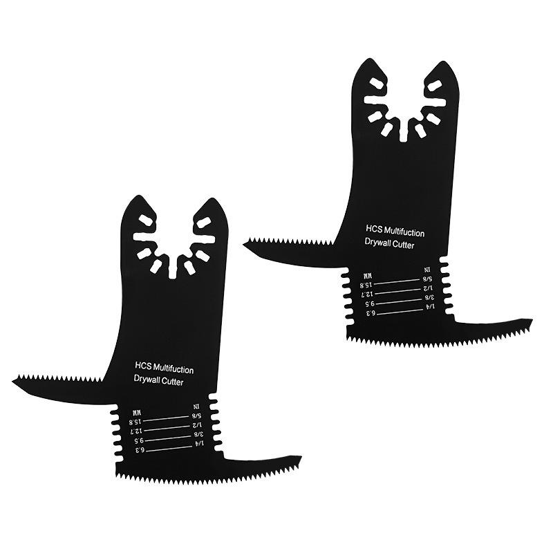 

2-Pack Double-Sided Hooked Irregular Oscillating Saw Blades for Wall Openings