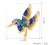 Lovely Flying Hummingbird Brooch Lady Multicolor Sparkling Crystals Animal Breastpin Pin Christmas Gift