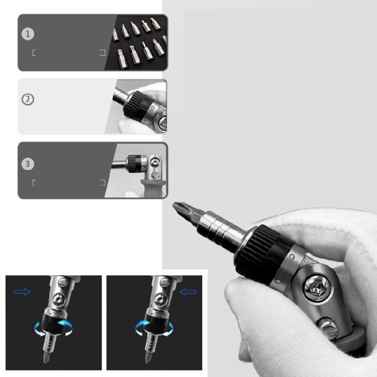 10 in 1 Ratchet Screw Driver Kit All in One Screwdriver with Magnetic Bit Holder
