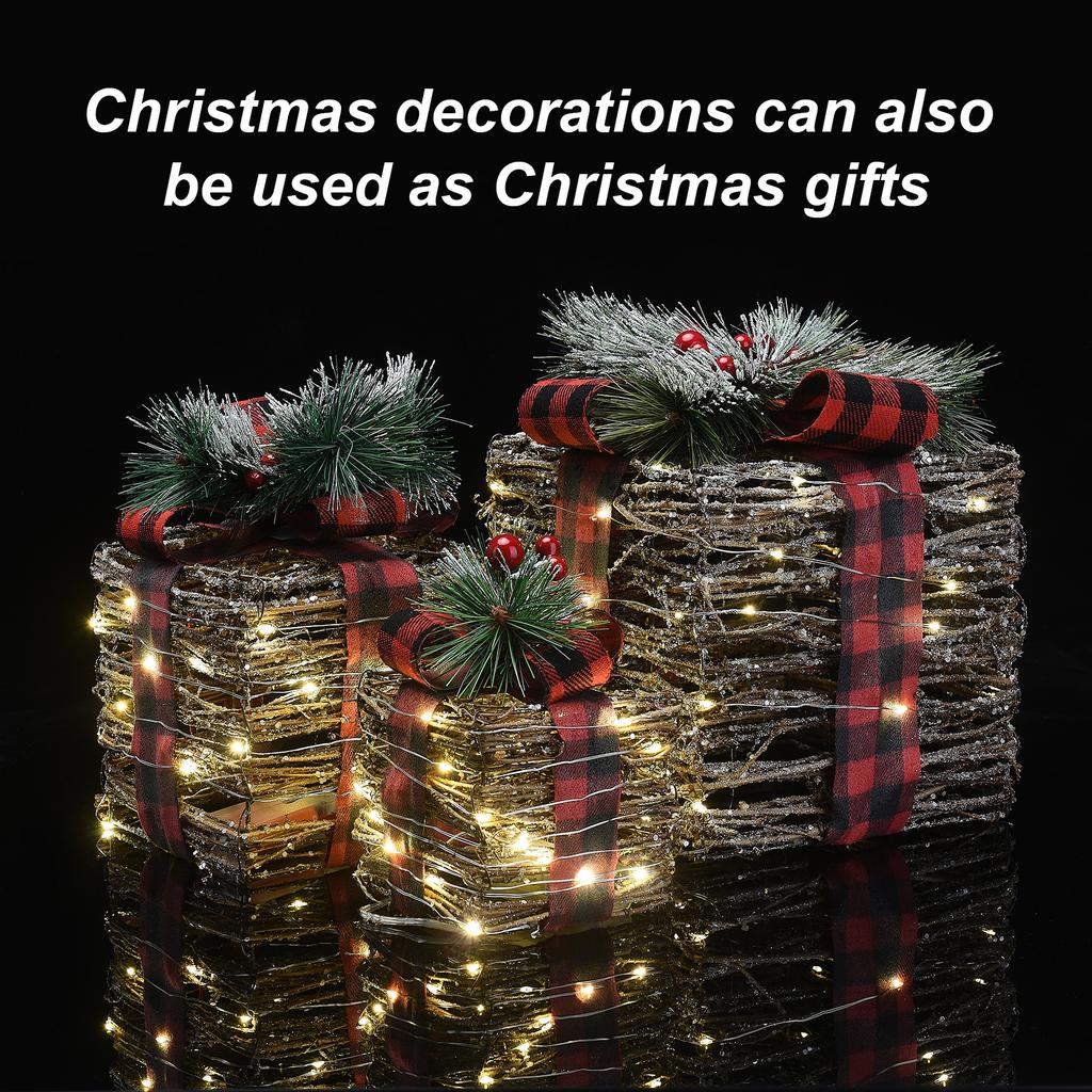 Vánoční dekorace Dárková krabička Dekorace dvora Dekorace okna Rekvizity