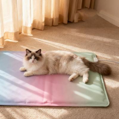 Waterproof Pet Electric Blanket Thermostat Control Anti-scratch Electric Heating Dog Bed Cartoon Pattern Warm Dog Warmer Mat