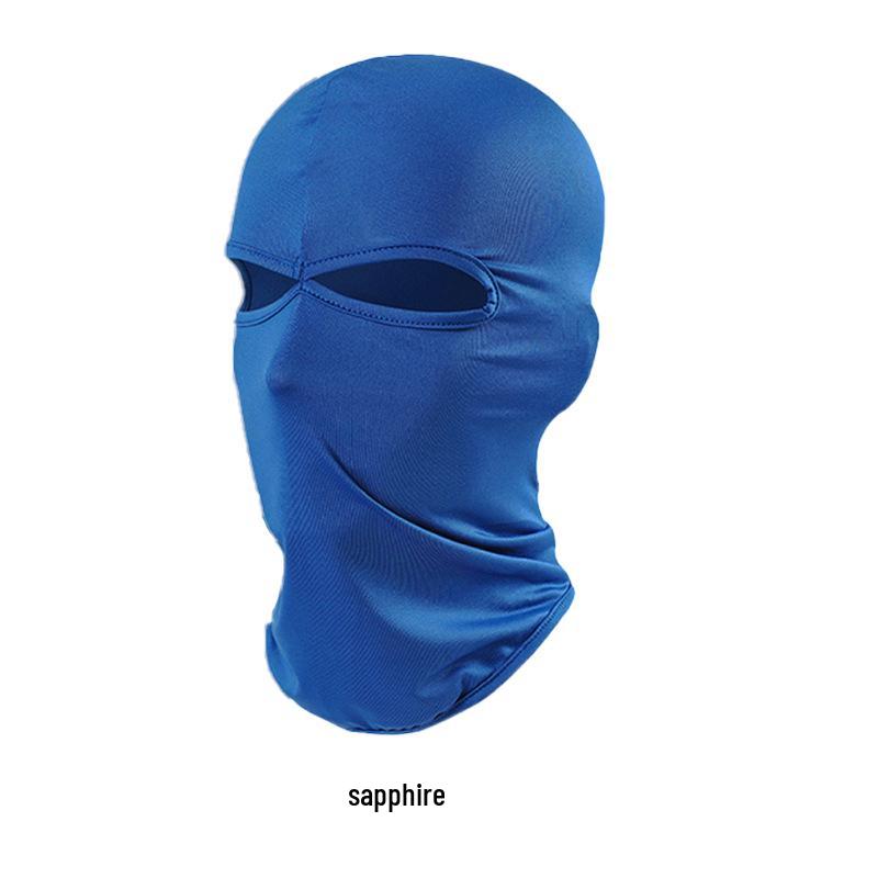 High Elastic Dual-Hole Windproof Cycling Mask for Outdoor Sports One Size сапфировый