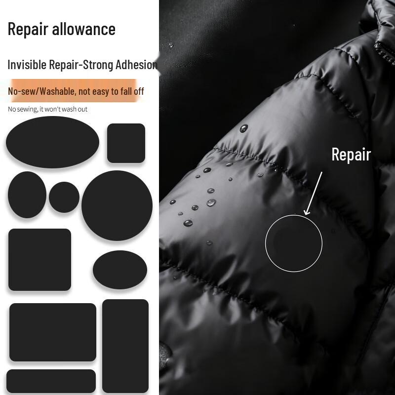 Självhäftande tyglappar för reparation utan sömnad