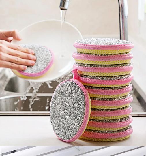 5/10/20Pcs Double Side Dishwashing Sponge Dish Washing Brush Pan Pot Dish Wash Sponges Household Cleaning Kitchen Tools