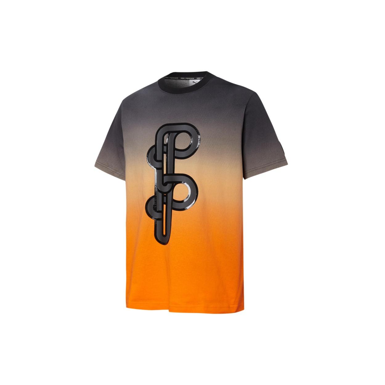 PUMA x PRONOUNCE Graphic Tee Crossover Gradient Tie Dye Sports Short Sleeve Black Men s 532144-01 S