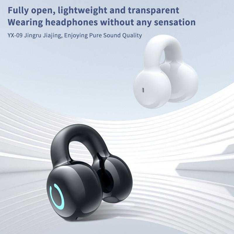 Wireless Earbuds Bluetooth Headset Clip Ear Noise Reduction Earphone Single Ear Headphones For Sport Running Music Headset