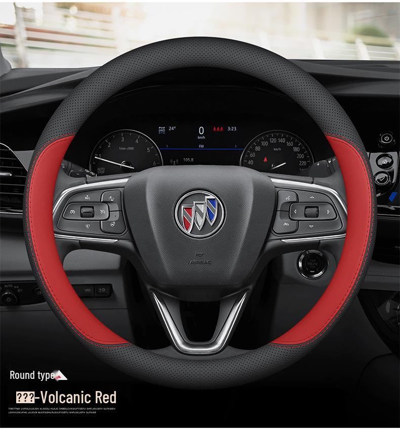 Buick Car Steering Wheel Cover: Genuine Leather for Angkewei Plus, LaCrosse, Regal, Verano, Velite 6, GL8
