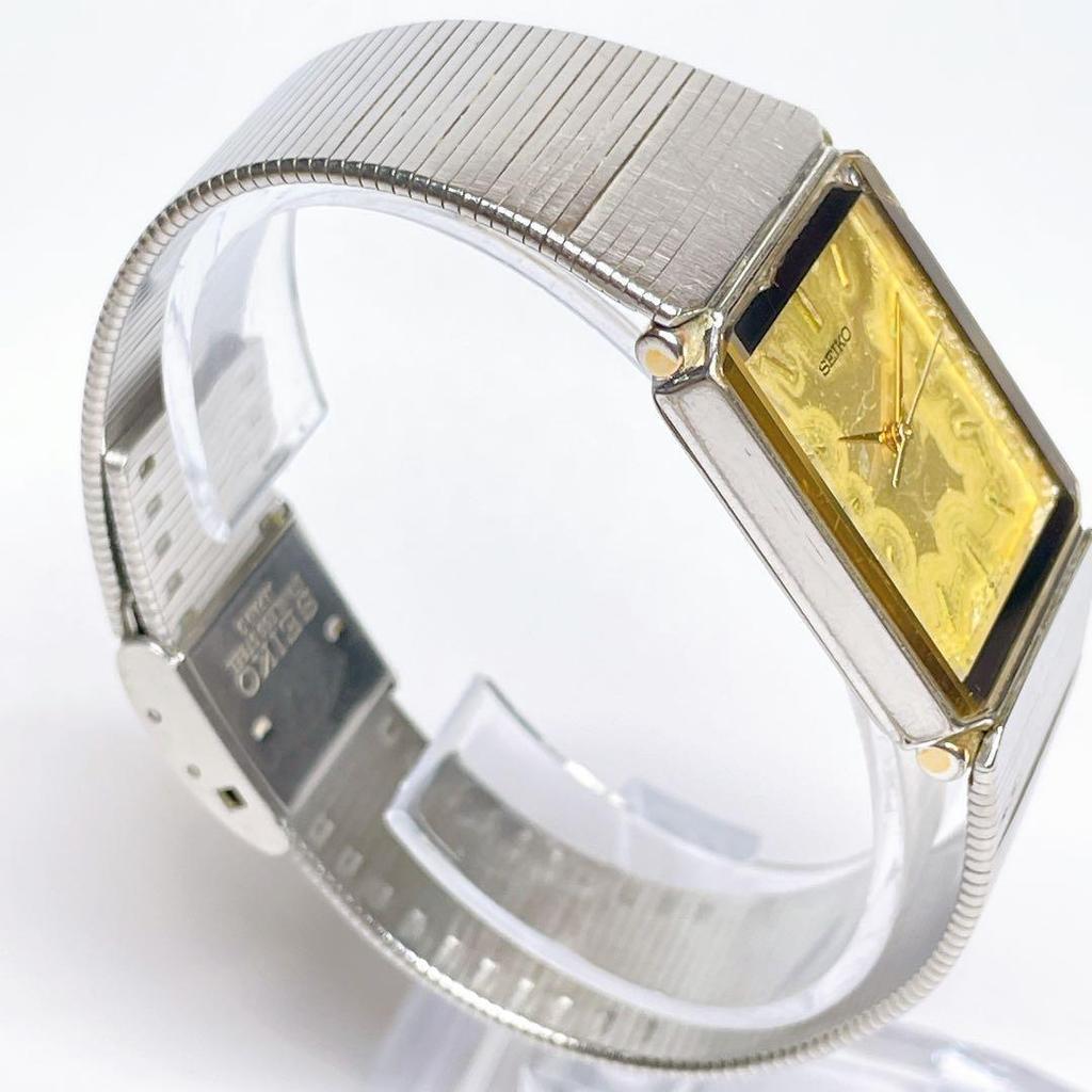 Used SEIKO Men's Watch Quartz New Battery Operating Square 80
