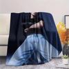 K-POP Jeon Jung Kook Printing Flannel Blanket Bedroom Sofa Camping Warm Blanket Gifts for Family and friends-MJ006