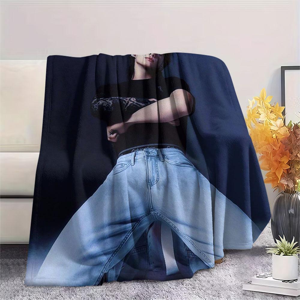 K-POP Jeon Jung Kook Printing Flannel Blanket Bedroom Sofa Camping Warm Blanket Gifts for Family and friends-MJ006