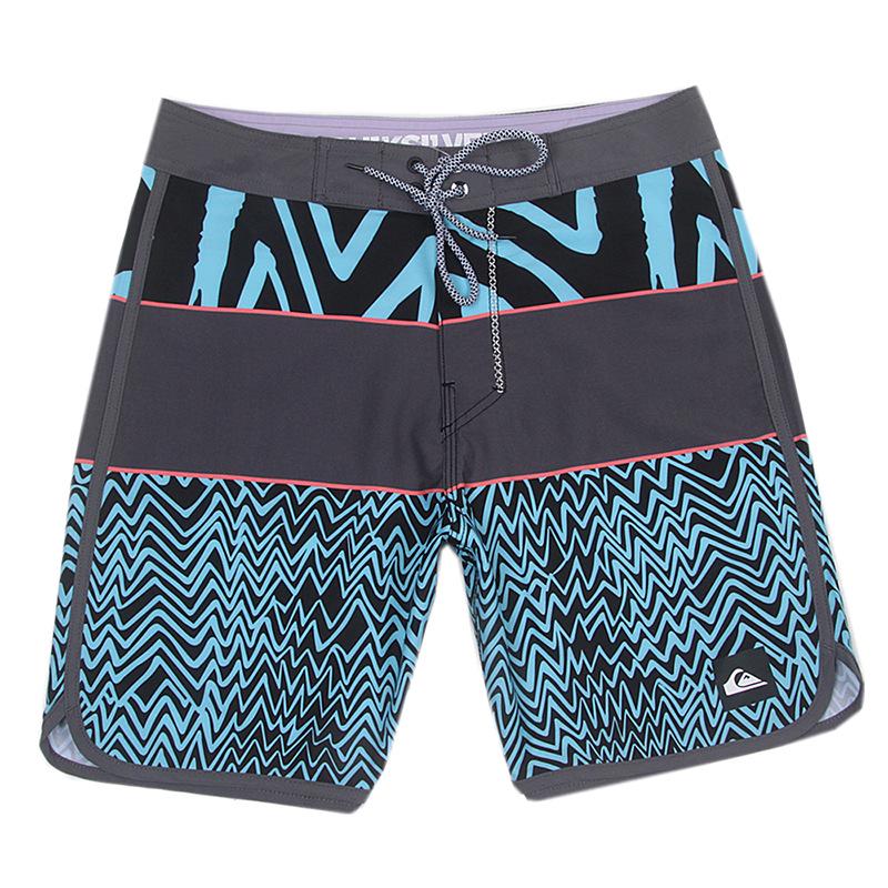 Men's Quick-Dry Elastic Beach Surf Shorts - Muscle Fit for Bodybuilding & Competition