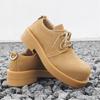 2024 new rhubarb leather shoes Japanese Mickey Derby shoes men's casual tooling trend single shoes 57321-J